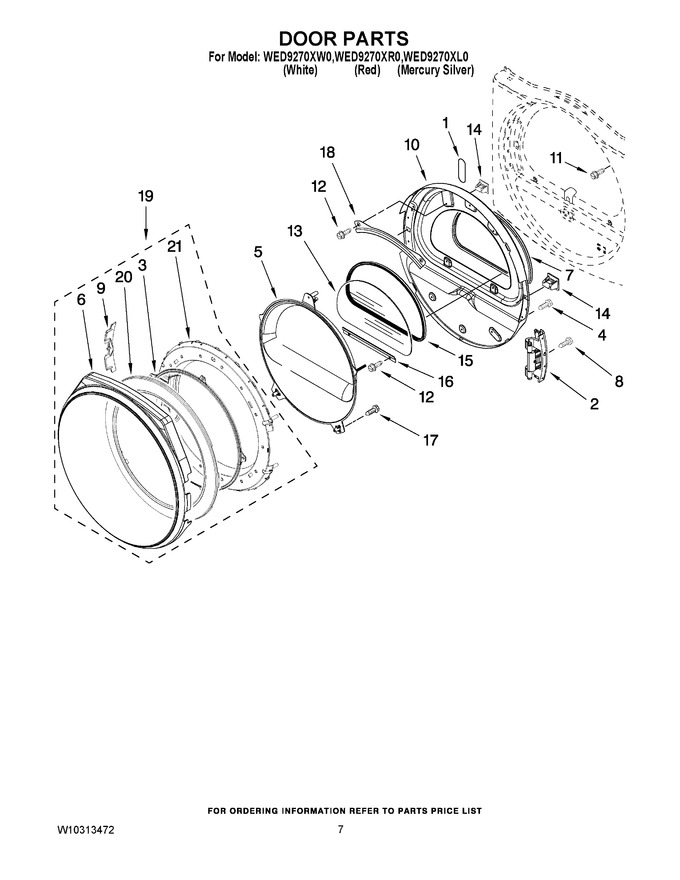 Diagram for WED9270XL0