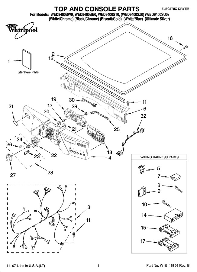 Diagram for WED9400SB0
