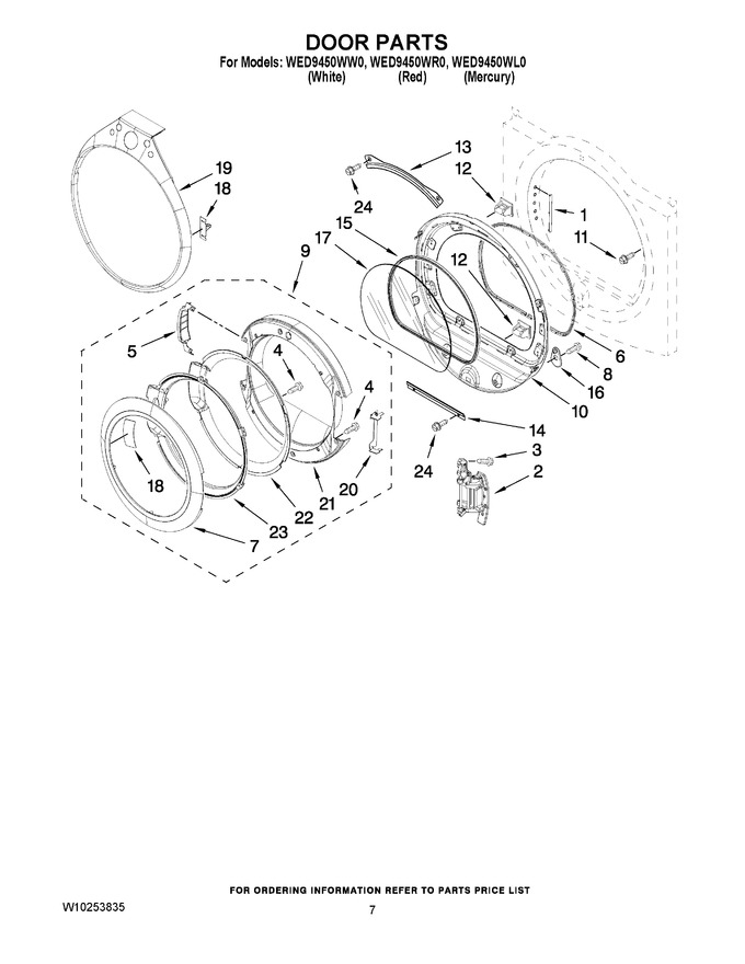 Diagram for WED9450WW0