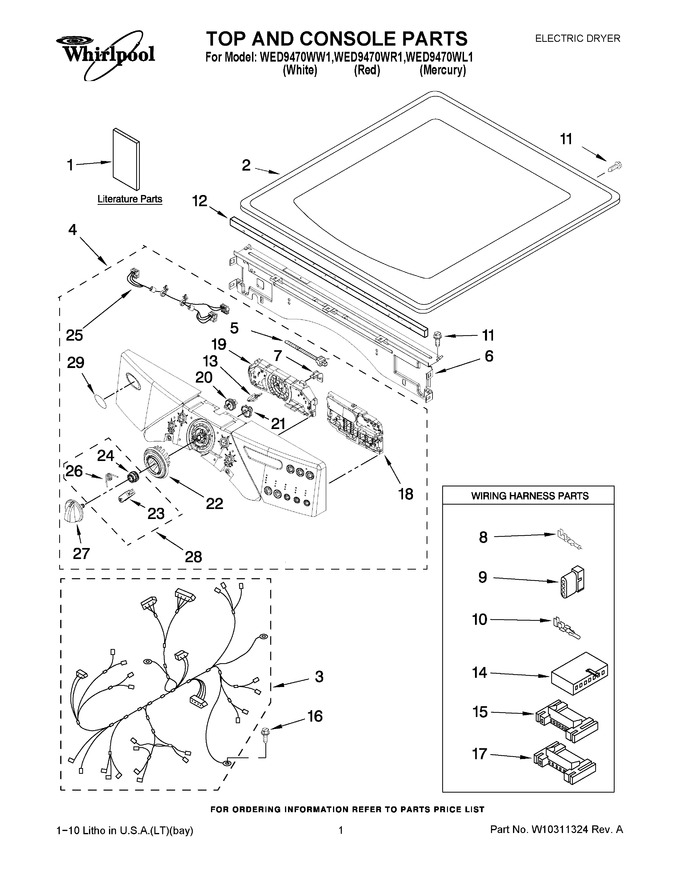 Diagram for WED9470WW1