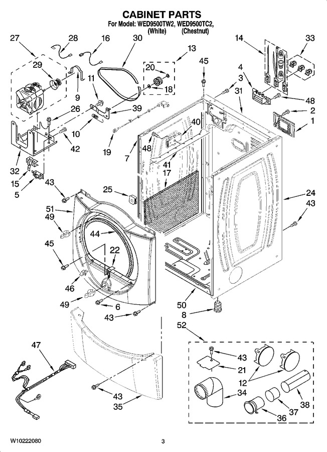 Diagram for WED9500TW2