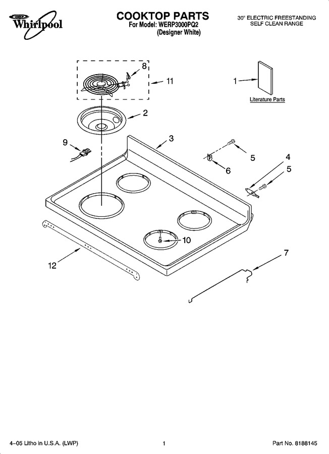 Diagram for WERP3000PQ2