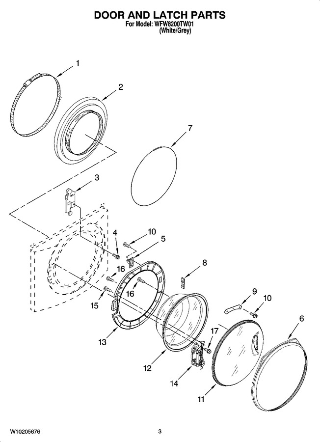 Diagram for WFW8200TW01