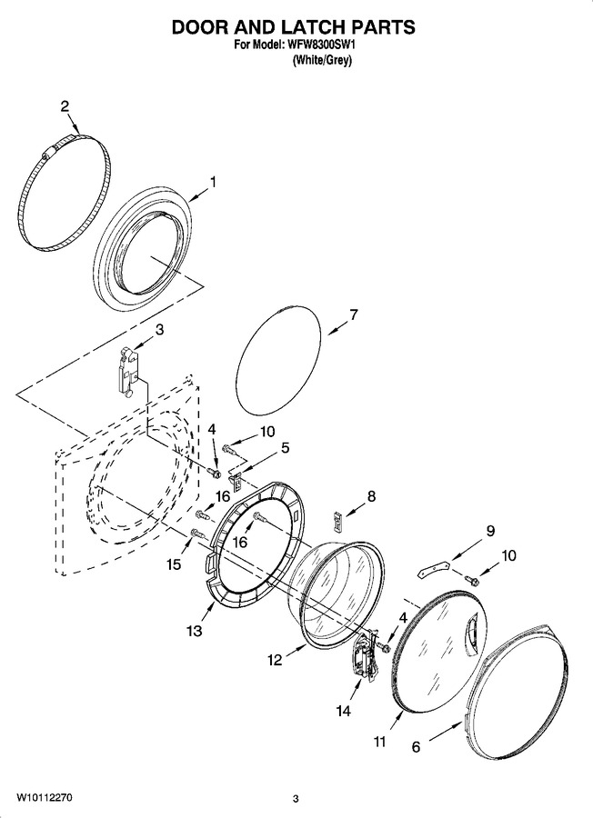 Diagram for WFW8300SW1