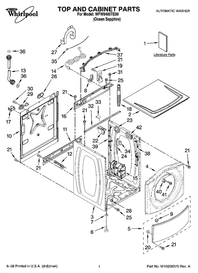 Diagram for WFW8400TE00