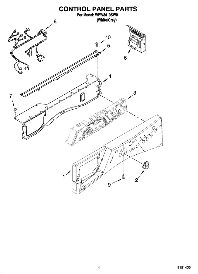 Diagram for WFW8410SW0