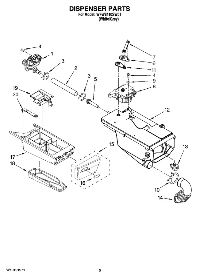 Diagram for WFW8410SW01