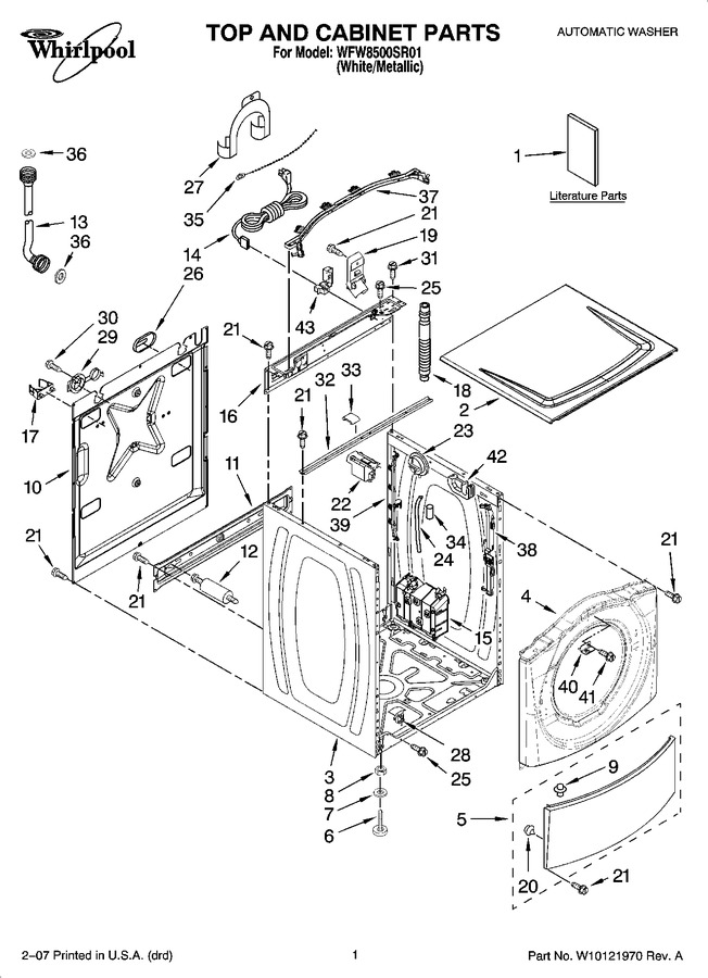 Diagram for WFW8500SR01