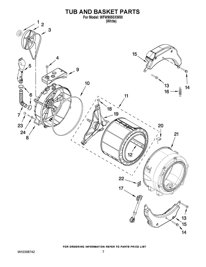 Diagram for WFW9050XW00