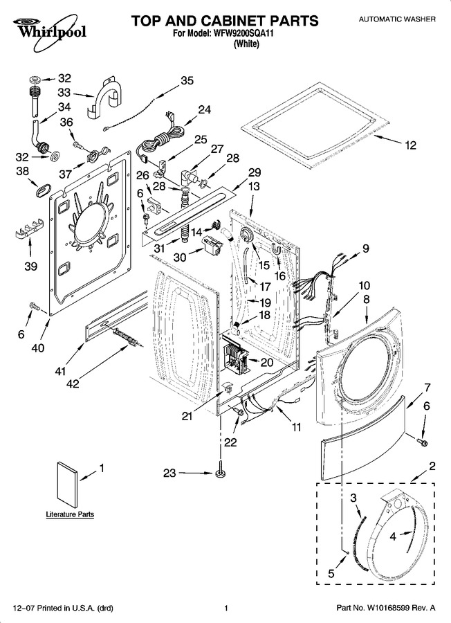 Diagram for WFW9200SQA11