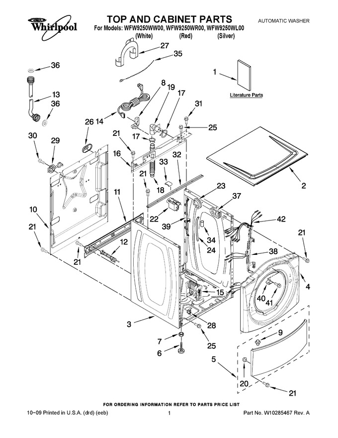 Diagram for WFW9250WL00