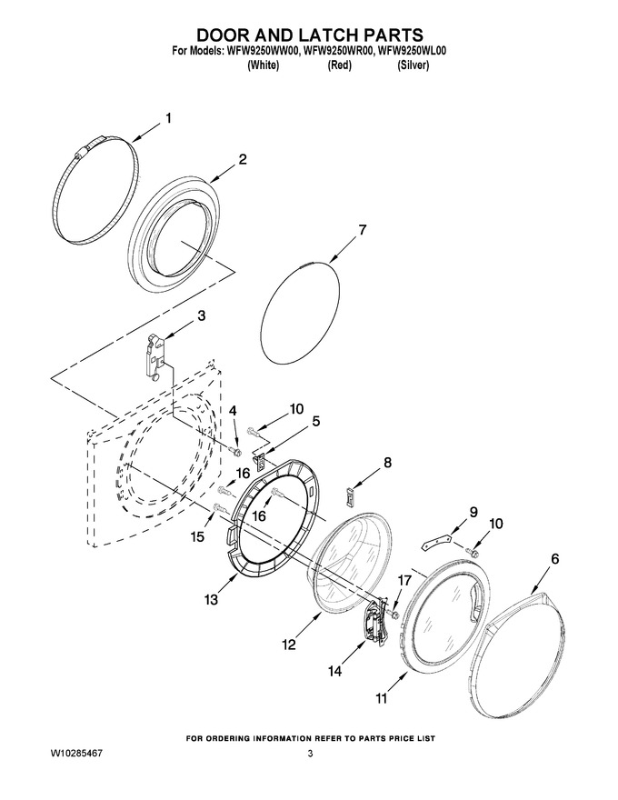 Diagram for WFW9250WR00