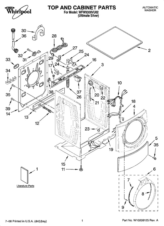 Diagram for WFW9300VU02