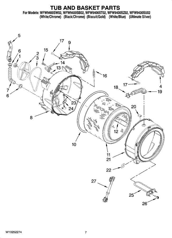 Diagram for WFW9400SZ02
