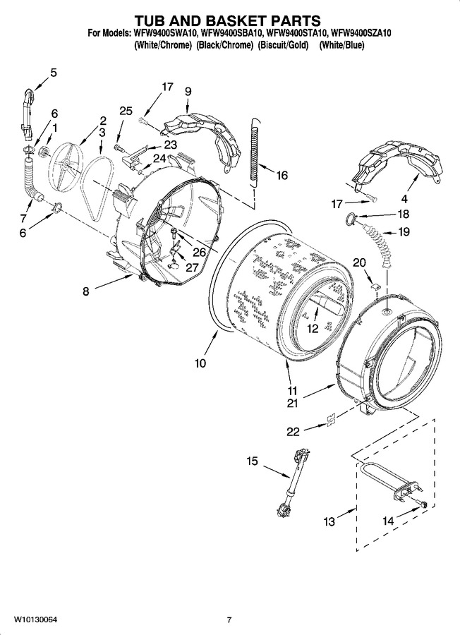 Diagram for WFW9400SZA10