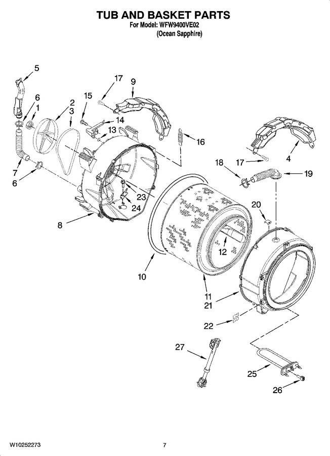 Diagram for WFW9400VE02