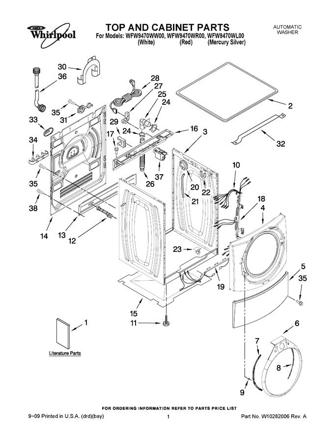 Diagram for WFW9470WR00