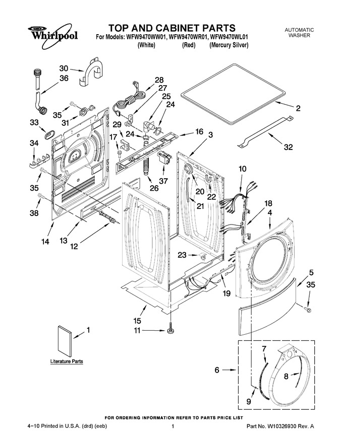 Diagram for WFW9470WW01