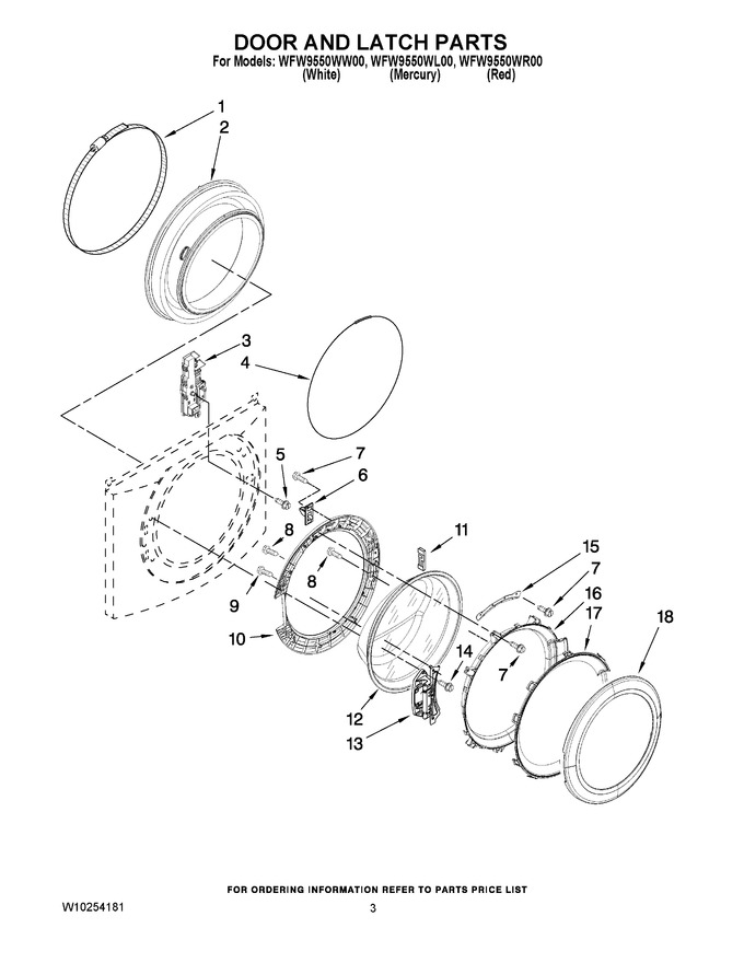 Diagram for WFW9550WR00