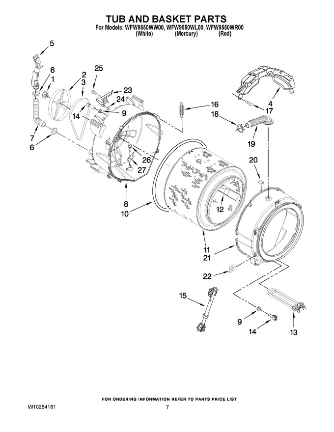 Diagram for WFW9550WR00