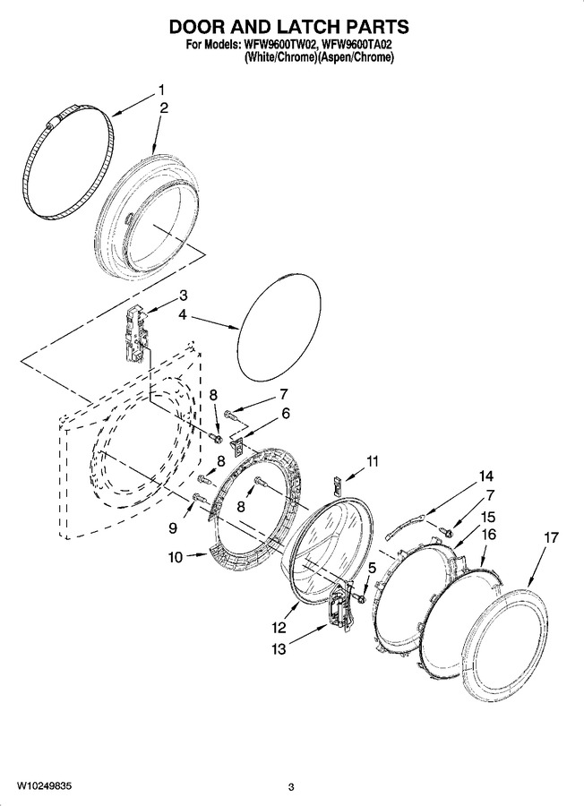 Diagram for WFW9600TW02