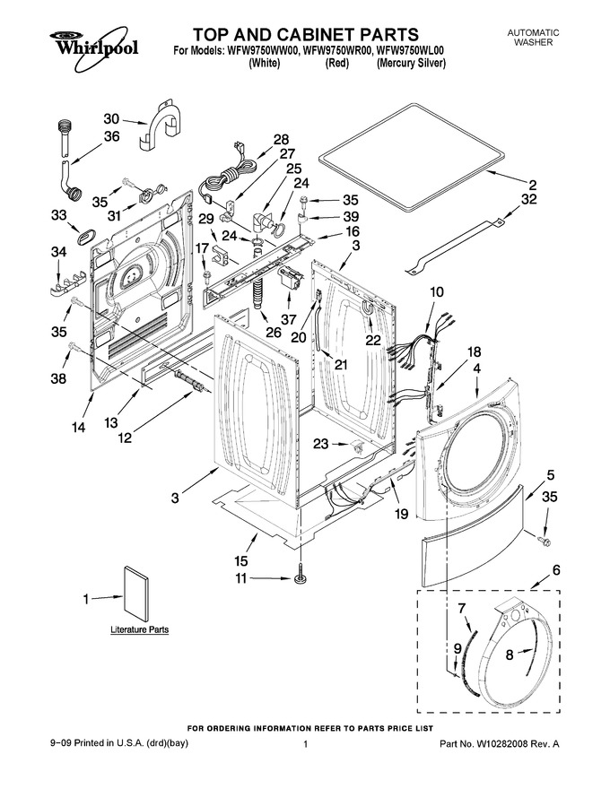 Diagram for WFW9750WL00