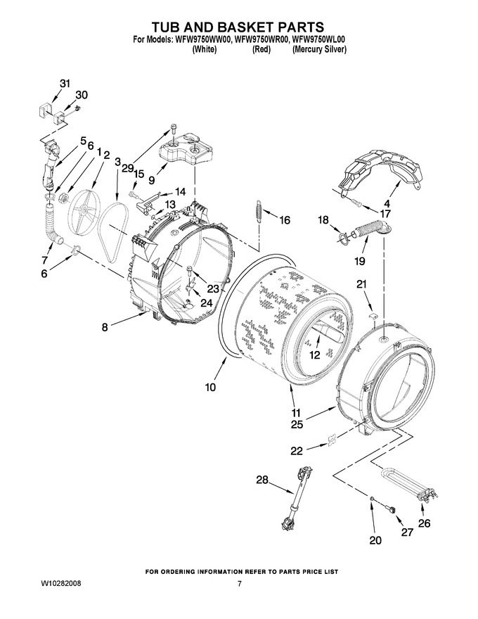 Diagram for WFW9750WL00