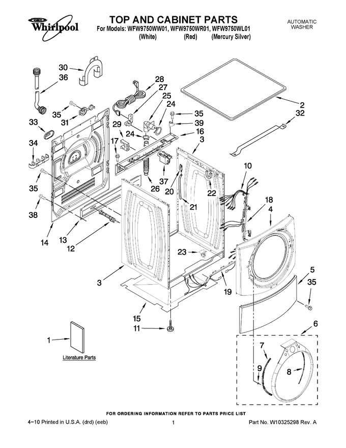 Diagram for WFW9750WW01
