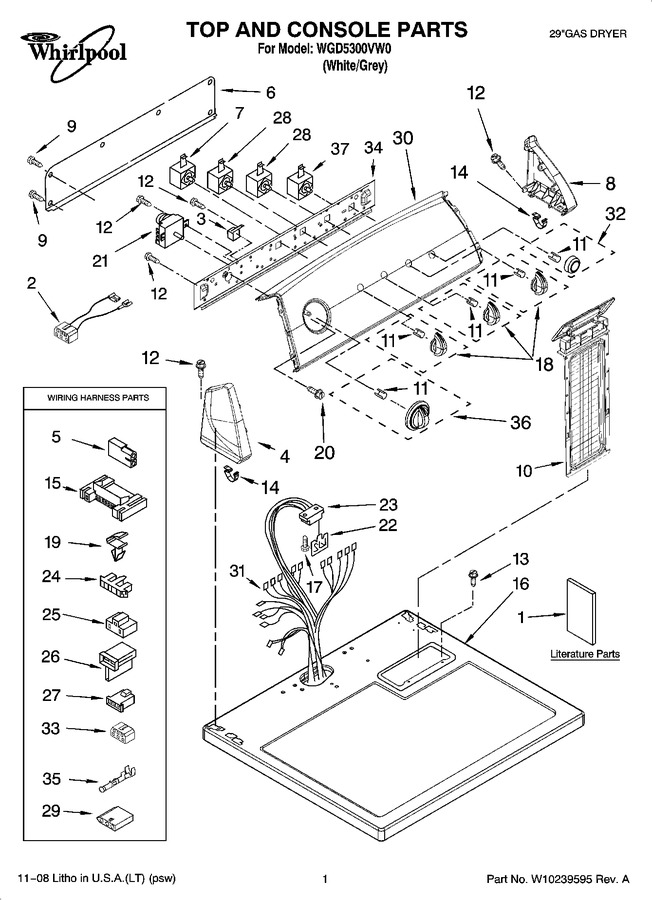 Diagram for WGD5300VW0