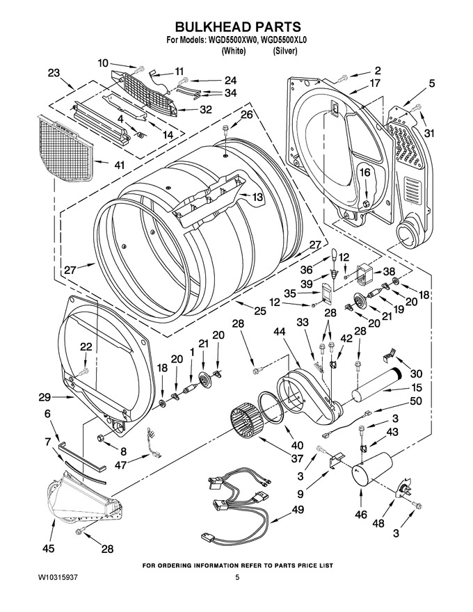 Diagram for WGD5500XW0