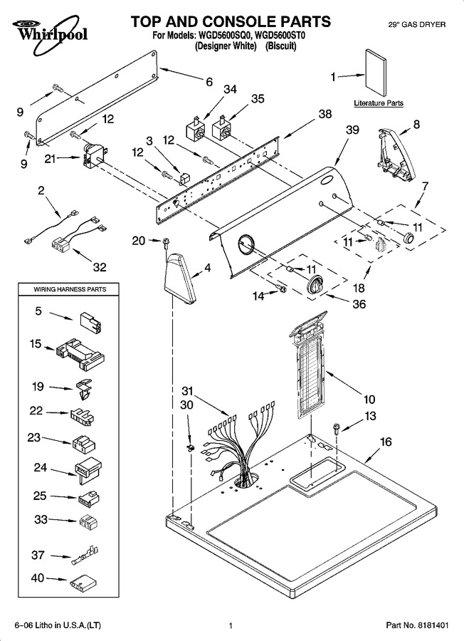 Diagram for WGD5600ST0