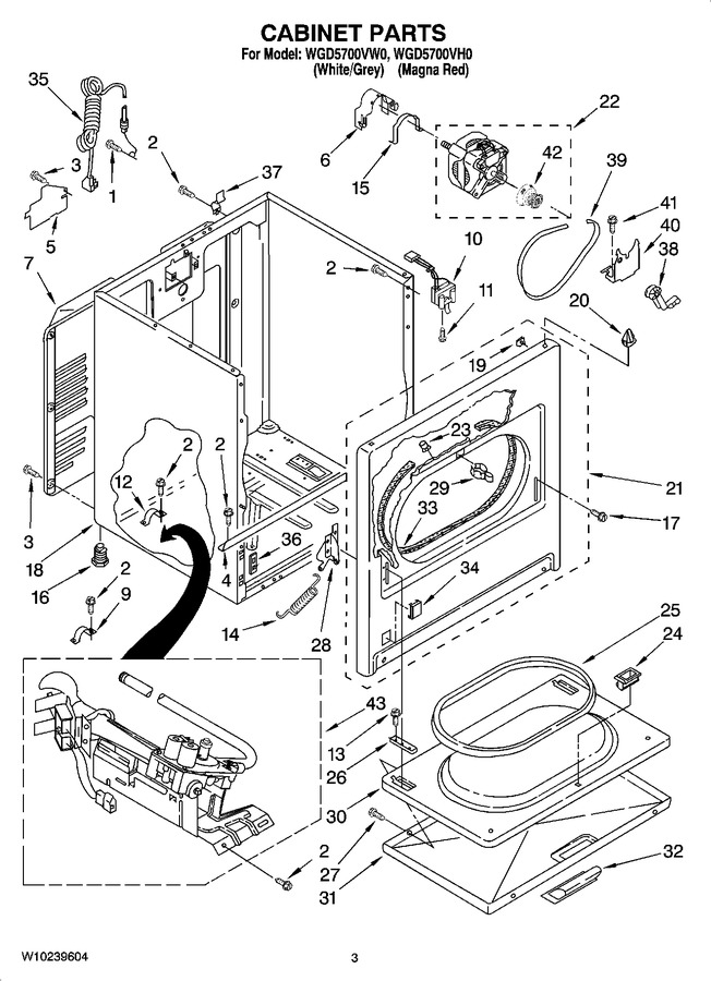 Diagram for WGD5700VW0