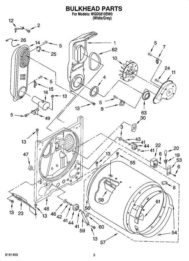 Diagram for WGD5810SW0