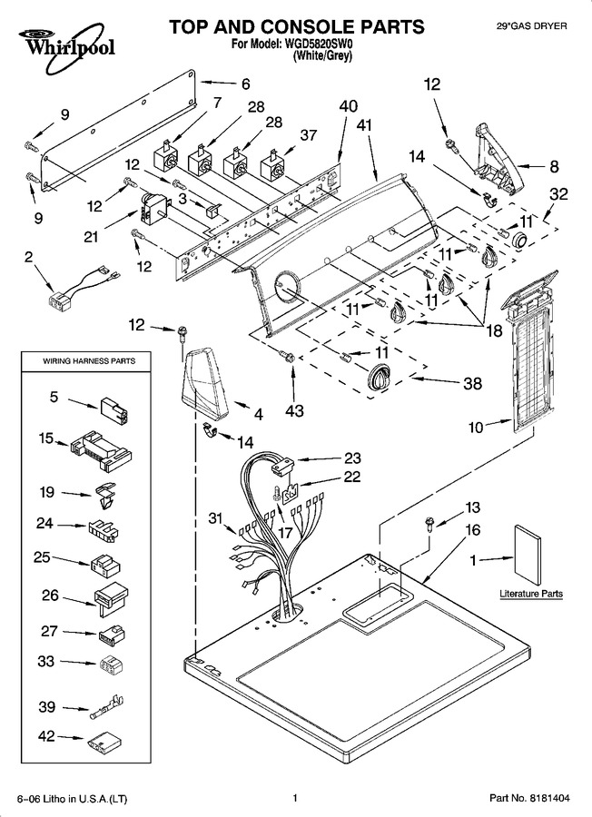 Diagram for WGD5820SW0
