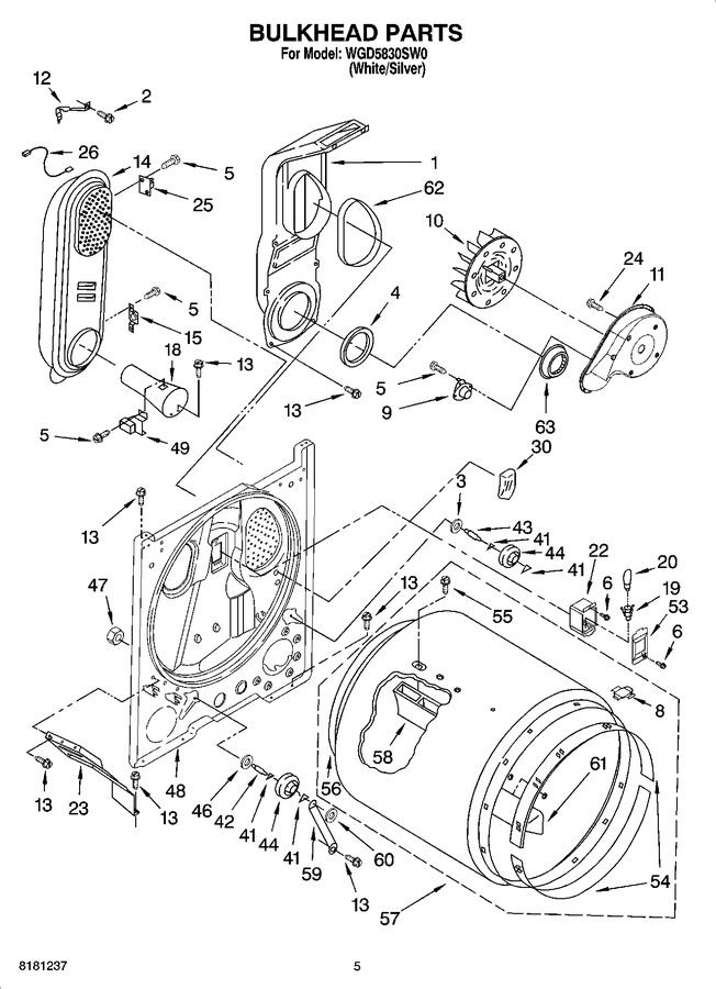 Diagram for WGD5830SW0