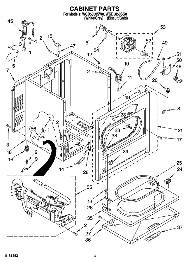 Diagram for WGD5850SW0