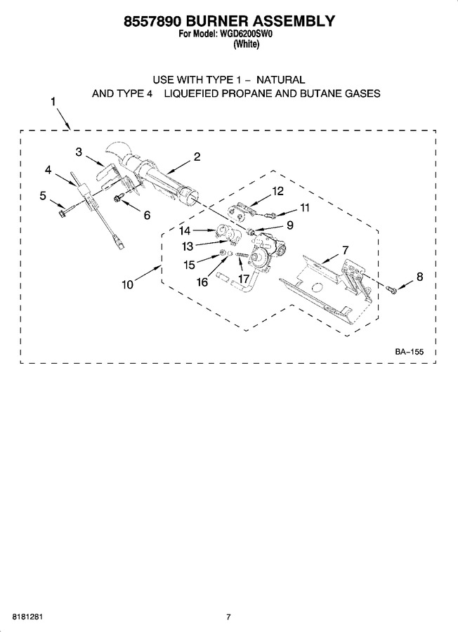 Diagram for WGD6200SW0