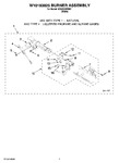 Diagram for 04 - W10183825 Burner Assembly, Optional Parts (not Included)