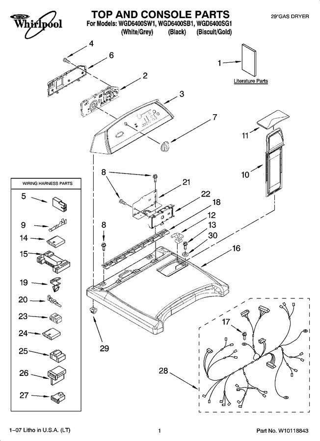 Diagram for WGD6400SB1