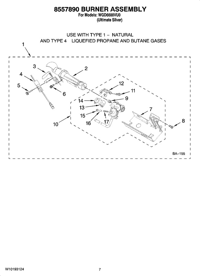 Diagram for WGD6600VU0