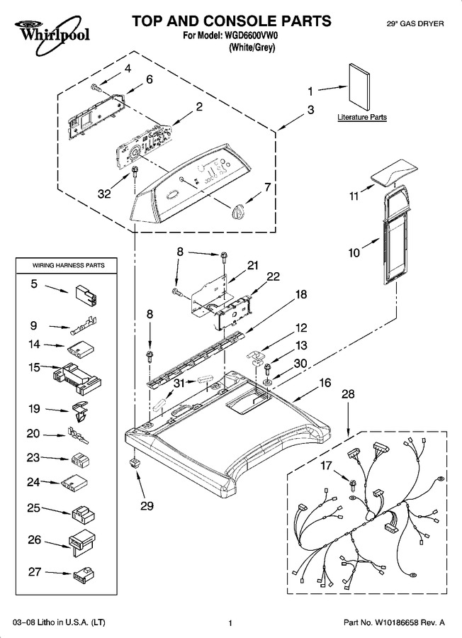 Diagram for WGD6600VW0