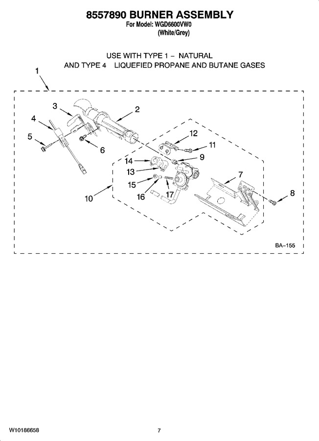 Diagram for WGD6600VW0