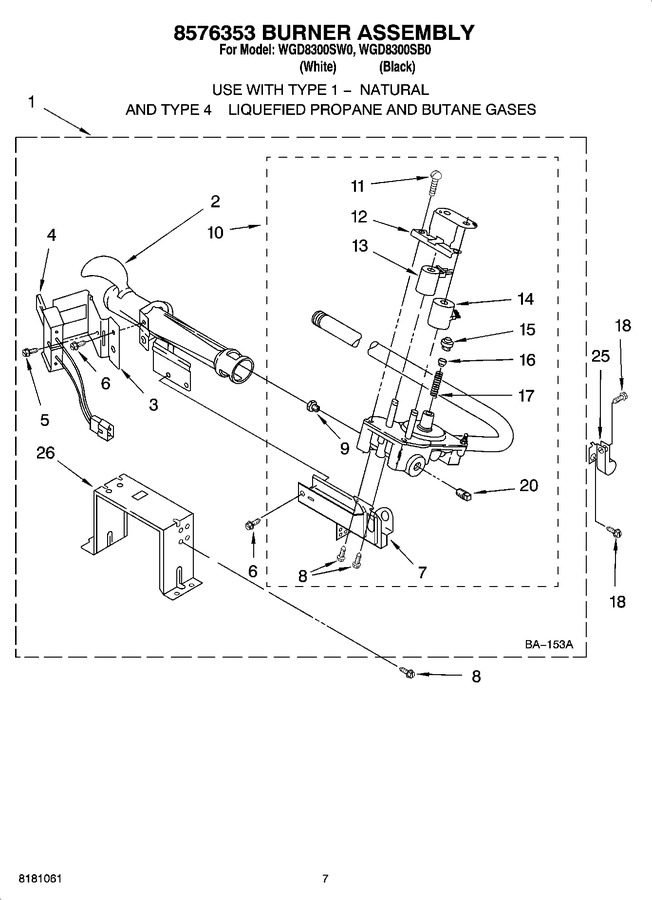 Diagram for WGD8300SW0