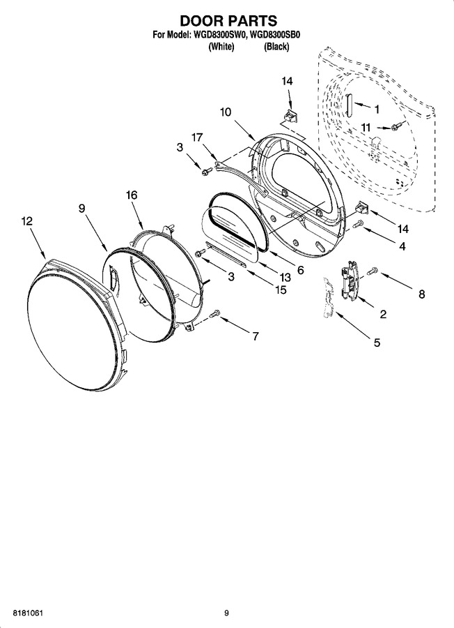 Diagram for WGD8300SW0