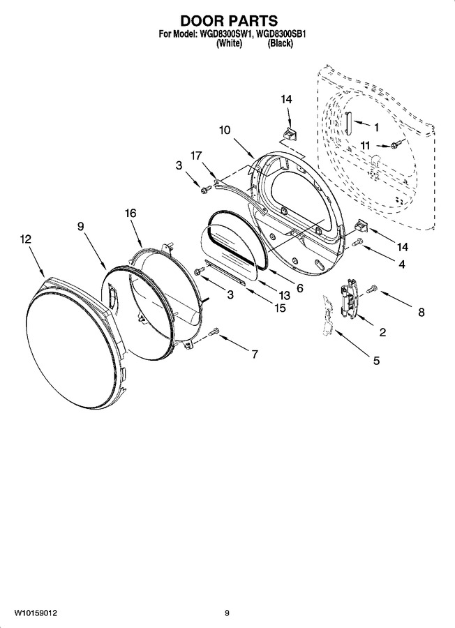 Diagram for WGD8300SB1