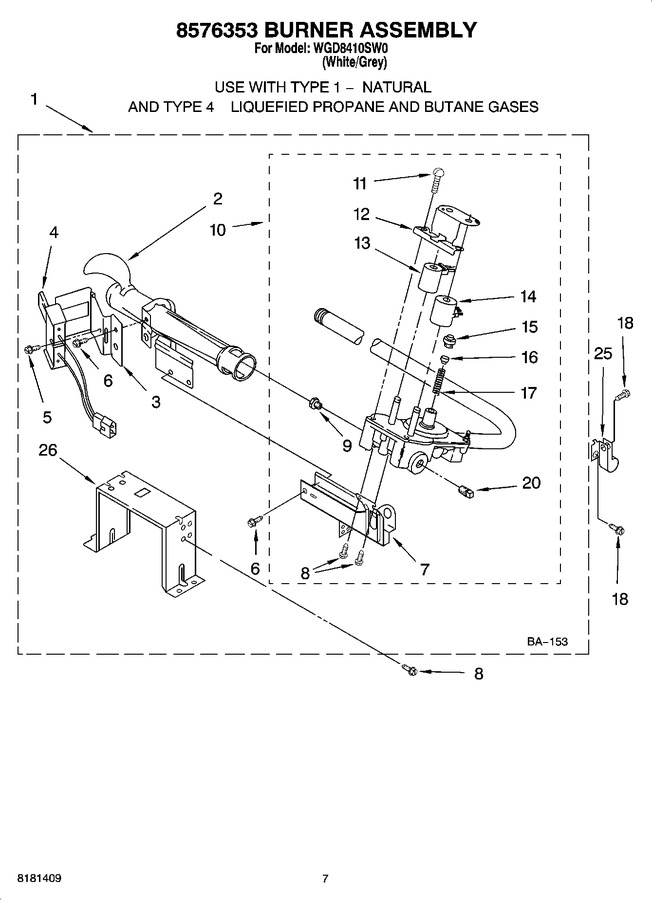 Diagram for WGD8410SW0