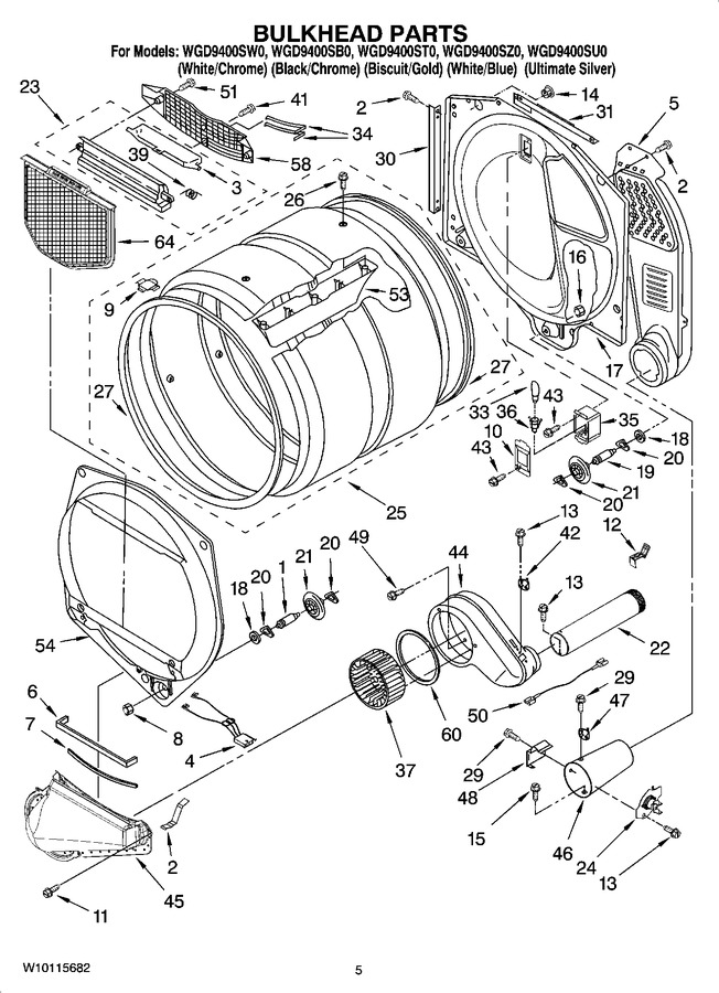 Diagram for WGD9400ST0