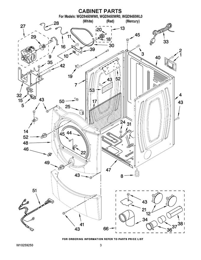 Diagram for WGD9450WR0