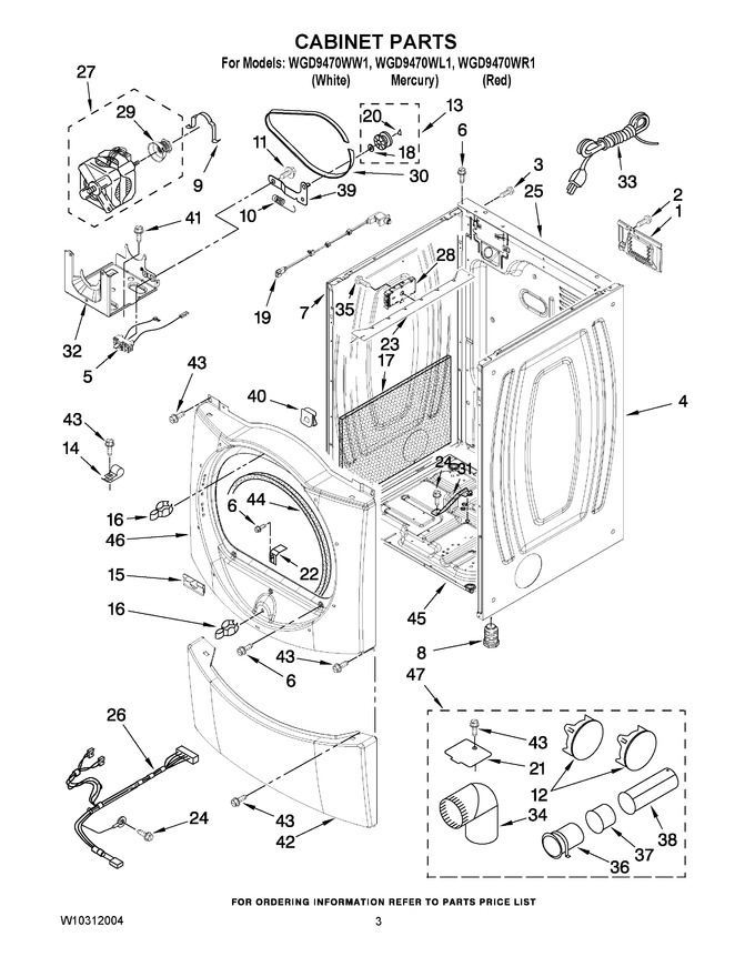 Diagram for WGD9470WR1
