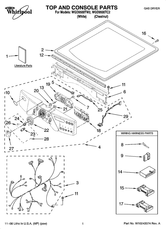 Diagram for WGD9500TW2